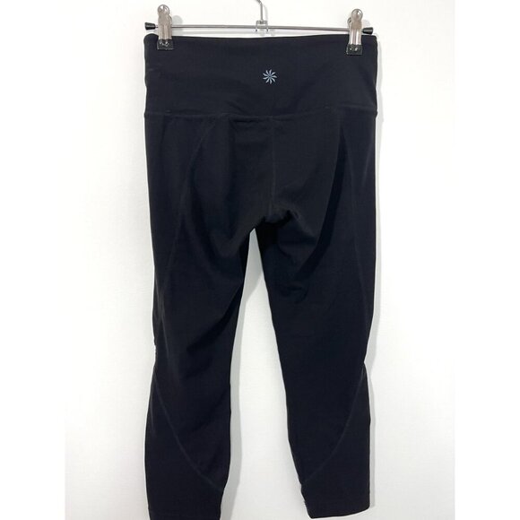 Athleta Black Cropped Leggings Midi Pants Size XS - Picture 4 of 5